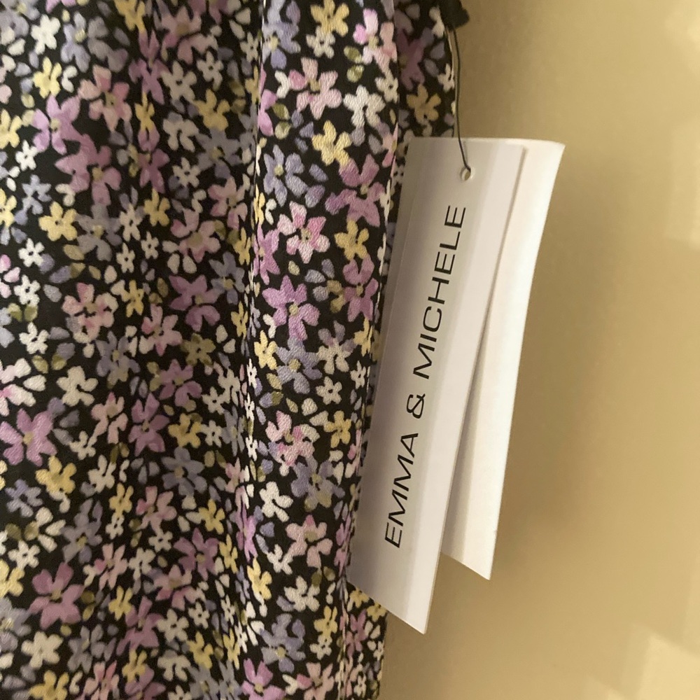 Women’s Short Dolman Sleeve Empire Waist Maxi Dress Purple Black Yellow Size XL - Picture 13 of 13